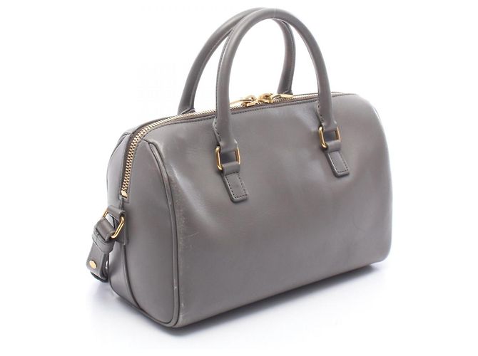 Borsa Baby Duffle Yves Saint Laurent Paris Marrone - vista 2