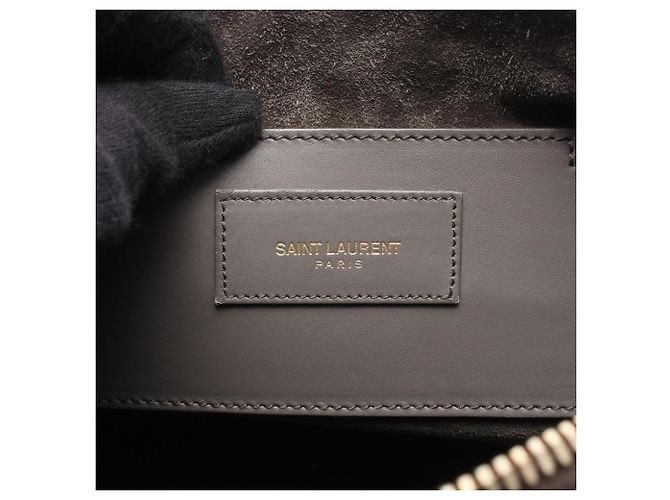 Borsa Baby Duffle Yves Saint Laurent Paris Marrone - vista 4