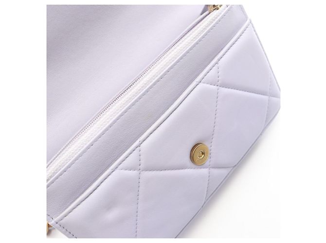 Borsa a Spalla Chanel 19 Dixneuf Matelassé Porpora - vista 11