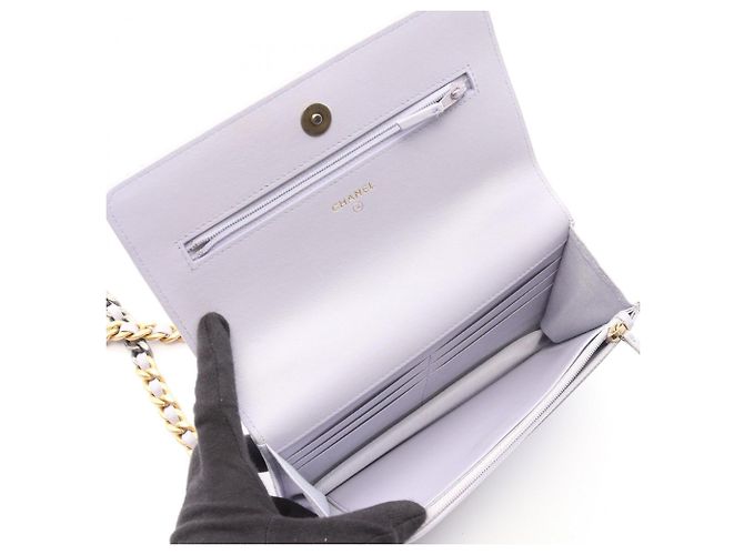 Borsa a Spalla Chanel 19 Dixneuf Matelassé Porpora - vista 3