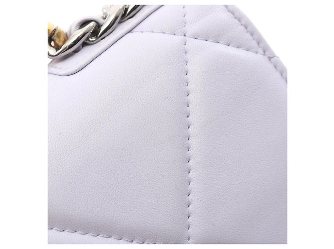 Borsa a Spalla Chanel 19 Dixneuf Matelassé Porpora - vista 9