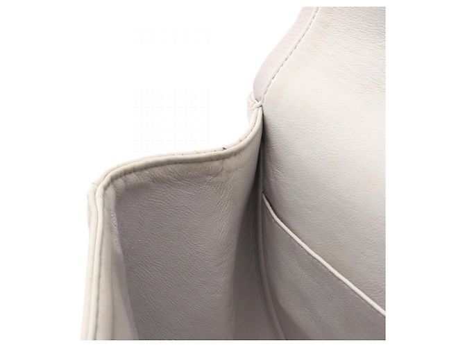 Borsa Chanel 2.55 Matelassé Maxi Mademoiselle Chain Double Flap Bianco - vista 8