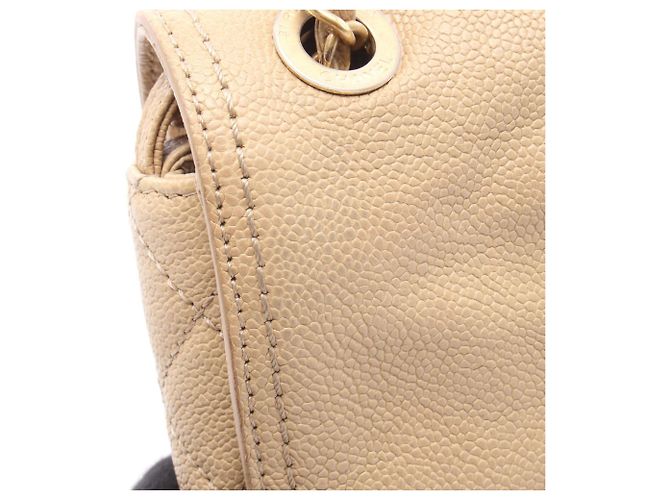 Borsa a Spalla Chanel 2.55 Matelassé Beige - vista 10