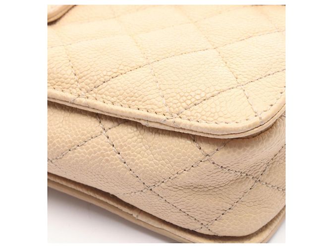 Borsa a Spalla Chanel 2.55 Matelassé Beige - vista 8
