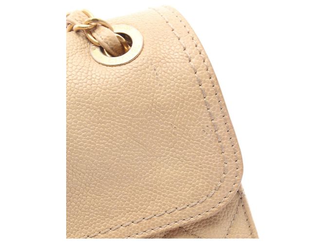 Borsa a Spalla Chanel 2.55 Matelassé Beige - vista 9