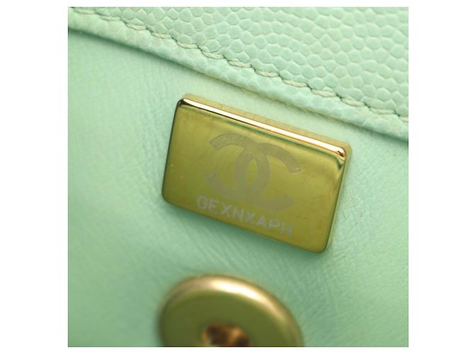 Chanel Coco Handle Flap Handtasche Grün - Ansicht 5