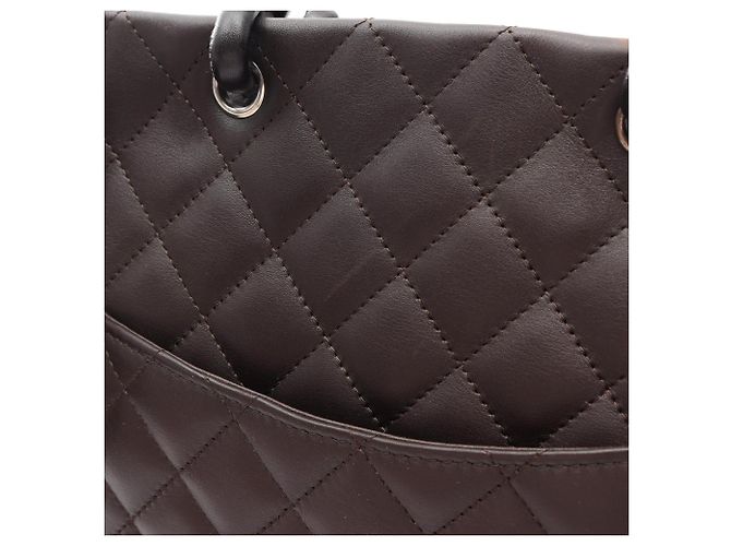 Borsa Tote Chanel Cambon Line Medium Marrone - vista 12