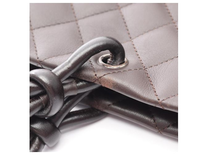 Borsa Tote Chanel Cambon Line Medium Marrone - vista 8