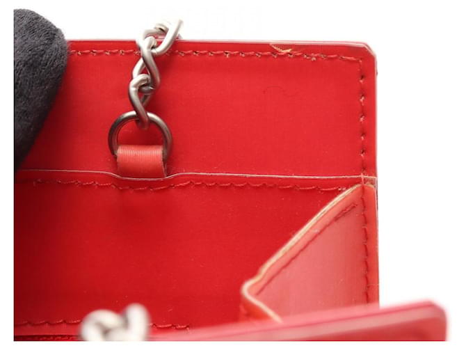 Borsa a Spalla Chanel Coco Mark Rosso - vista 5