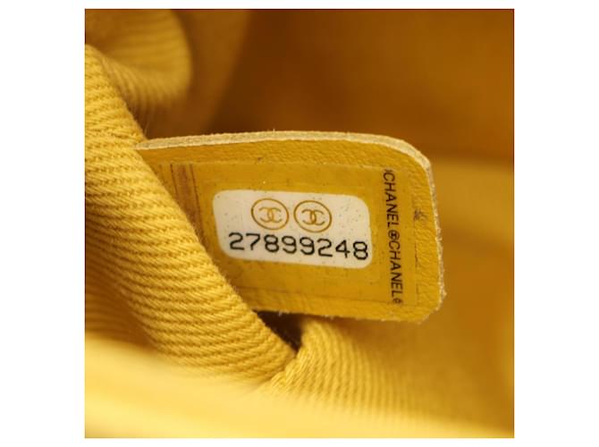 Borsa Chanel Coco Handle Flap V-Stitch Giallo - vista 5