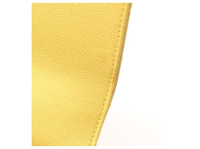 Borsa Chanel Coco Handle Flap V-Stitch Giallo - vista 6