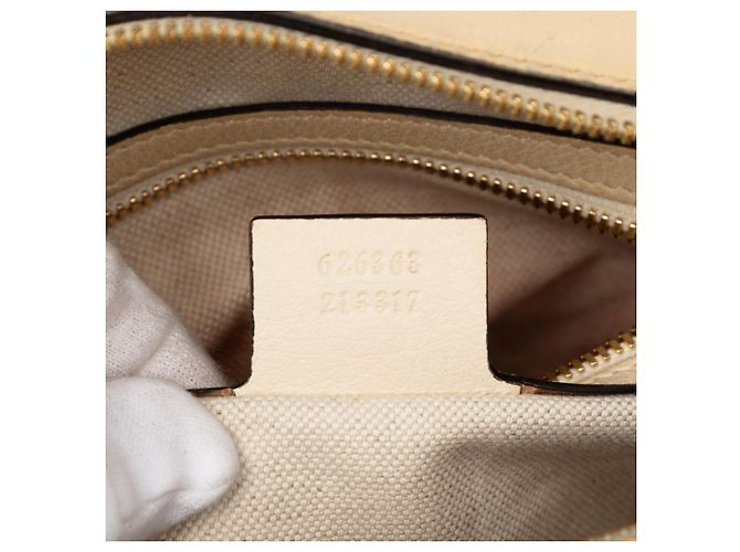 Borsa a tracolla con logo GG Gucci Rosso Beige - vista 6