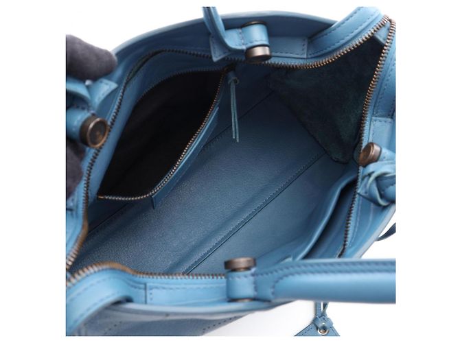 Borsa 2-Way Balenciaga Blackout City S Blu - vista 3
