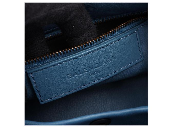 Borsa 2-Way Balenciaga Blackout City S Blu - vista 4