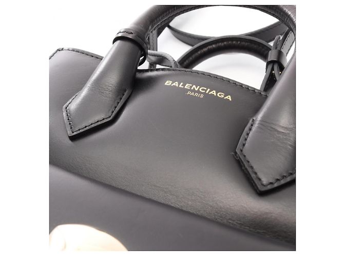 Borsa a 2 vie Balenciaga Padlock Mini All Afternoon Nero - vista 11