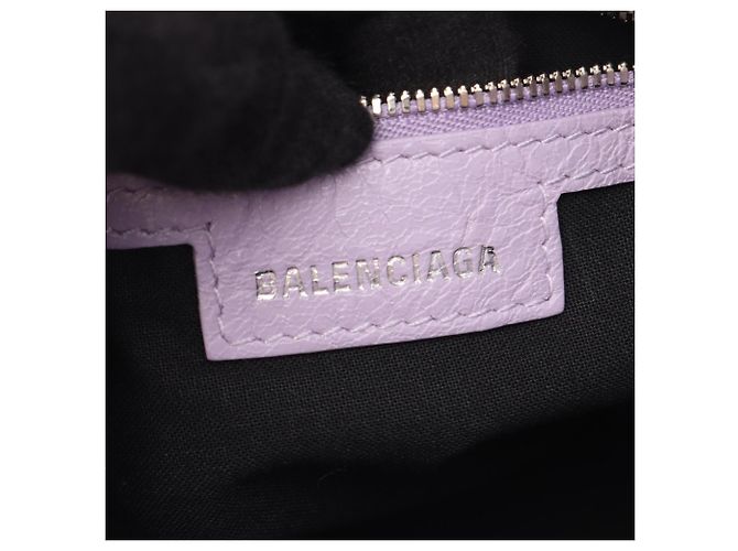 Borsa a secchiello Balenciaga Le Cagole XS in pelle viola Porpora - vista 4