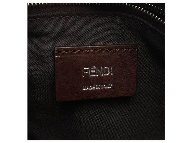 Borsa 2-Way Fendi Zucca Nero Beige - vista 4