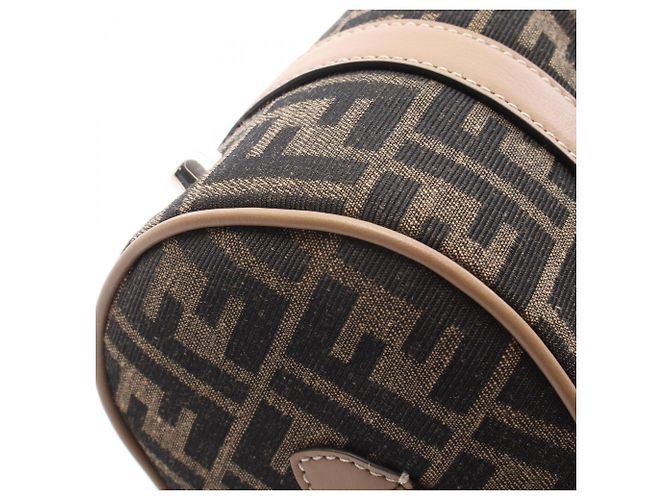 Borsa 2-Way Fendi Zucca Nero Beige - vista 6