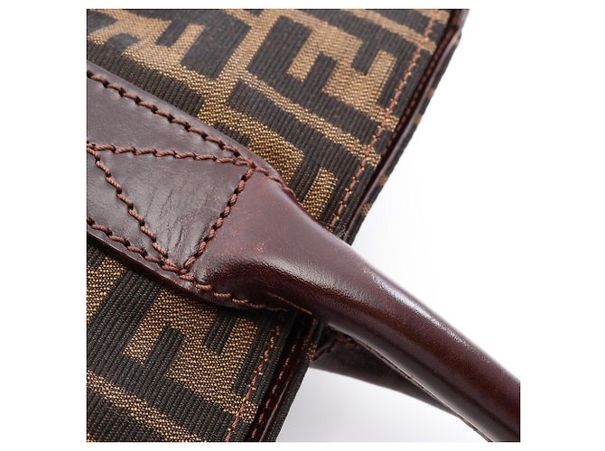 Borsa Tote Fendi Zucca Marrone - vista 12