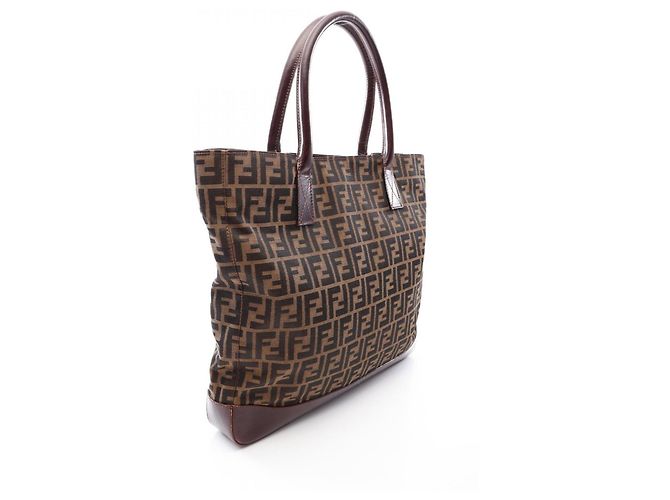 Borsa Tote Fendi Zucca Marrone - vista 2