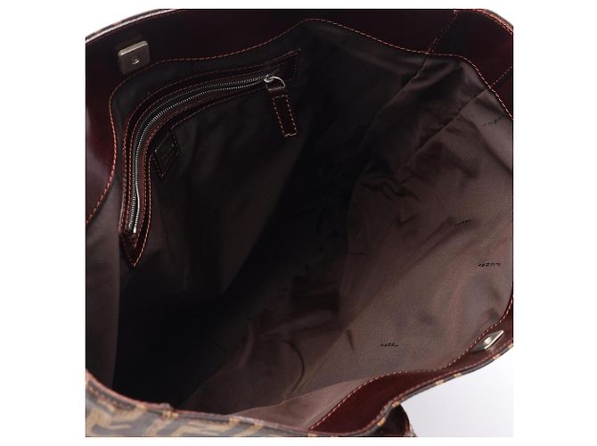 Borsa Tote Fendi Zucca Marrone - vista 3
