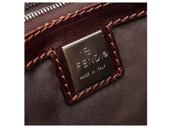 Borsa Tote Fendi Zucca Marrone - vista 4
