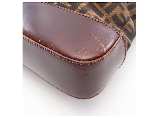 Borsa Tote Fendi Zucca Marrone - vista 5