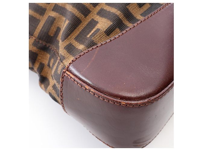 Borsa Tote Fendi Zucca Marrone - vista 8