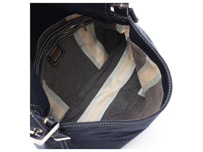 Fendi Mamma Bucket Shoulder Bag Navy blue - view 3