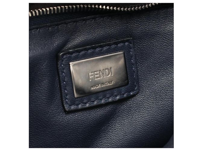 Borsa Fendi Mini Peekaboo Blu navy - vista 4