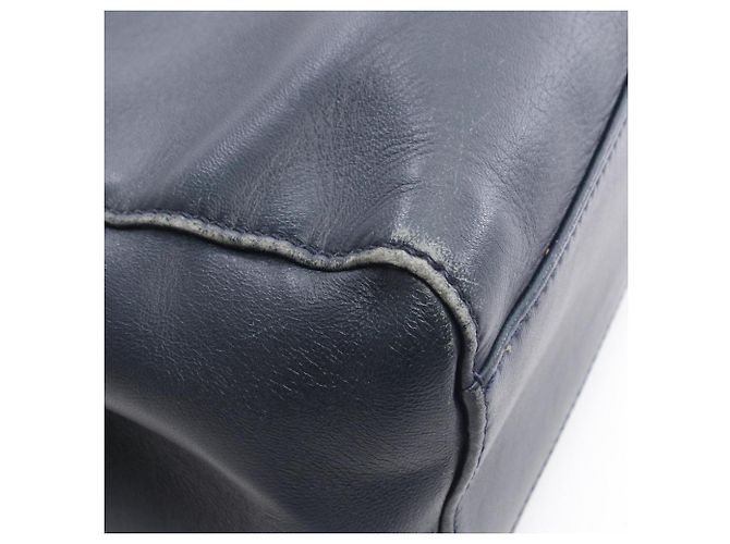 Borsa Fendi Mini Peekaboo Blu navy - vista 5