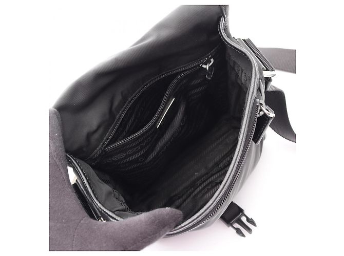 Saffiano Borsa a Spalla/Borsa a Mano Prada VIAGGIO Nero - vista 3