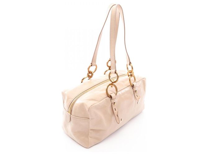 Bolso de hombro Prada Tangle Medium Beige - vista 2