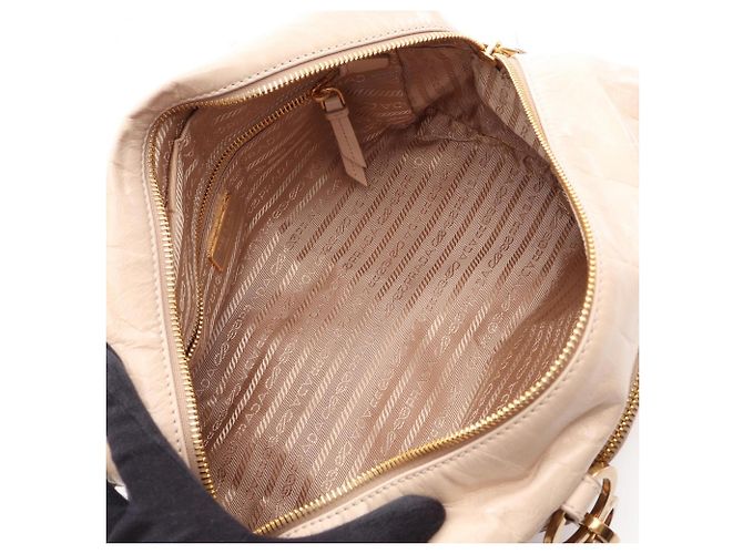 Bolso de hombro Prada Tangle Medium Beige - vista 3