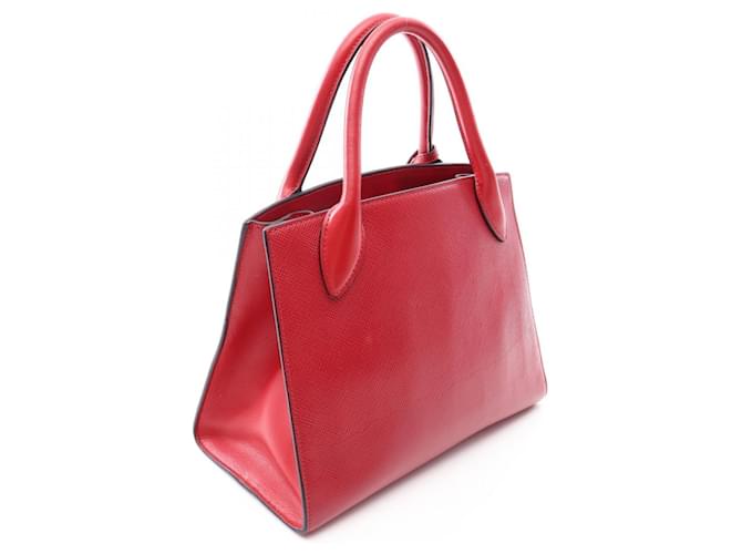 Saffiano Borsa 2-Way Monochrome Prada Rosso - vista 2