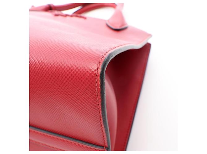 Saffiano Borsa 2-Way Monochrome Prada Rosso - vista 8