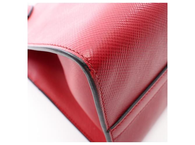 Saffiano Borsa 2-Way Monochrome Prada Rosso - vista 9