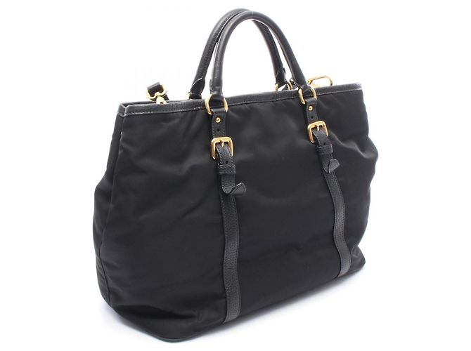 Prada PRADA Logo 2-Way Handtasche Schwarz - Ansicht 2
