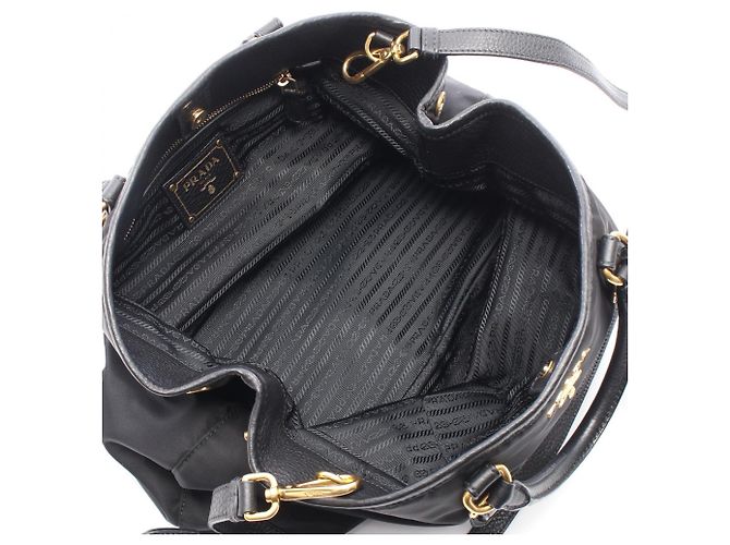 Prada PRADA Logo 2-Way Handtasche Schwarz - Ansicht 3