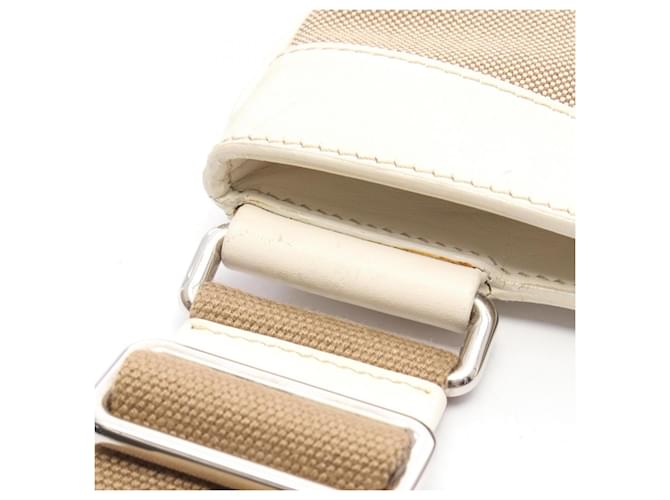 Prada Logo Jacquard Handtasche Beige Roh - Ansicht 5