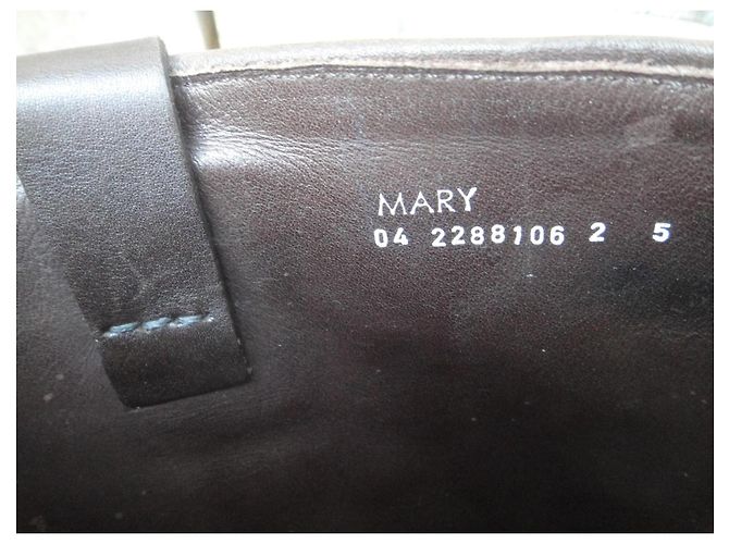 Botas altas Heschung Mary de ante marrón Castaño - vista 7