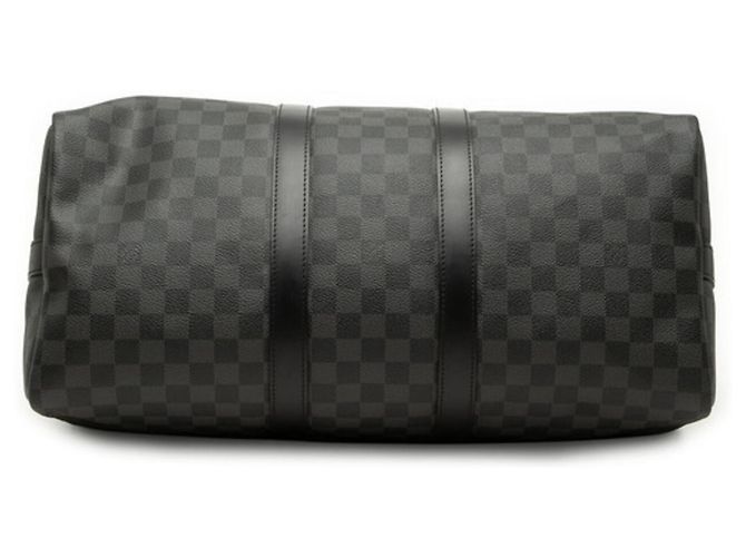 Louis Vuitton Damier Graphite Keepall Bandoulière 45 Nero - vista 3