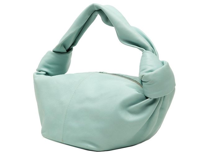 Borsa Mini Double Knot Bottega Veneta Blu - vista 2