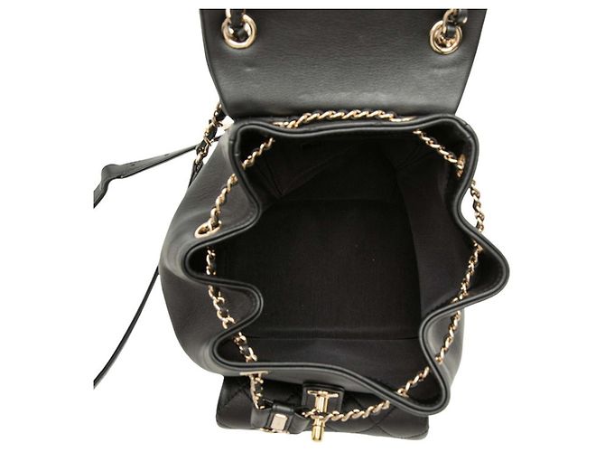 Piccolo zaino Chanel Matelassé Coco Mark Nero - vista 4