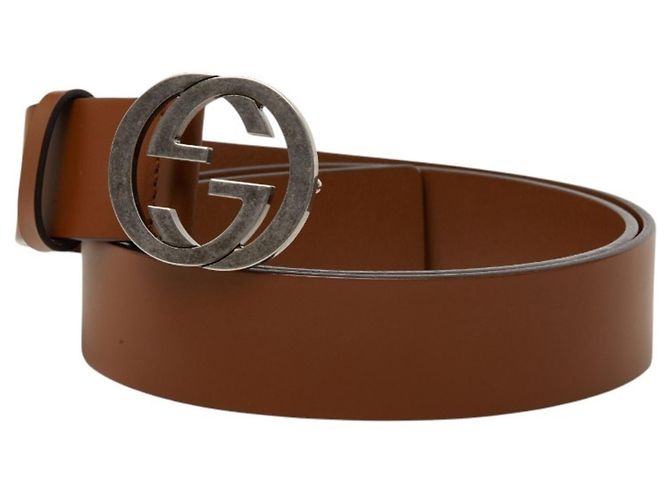 Gucci Interlocking G Brown Leather Belt - view 2