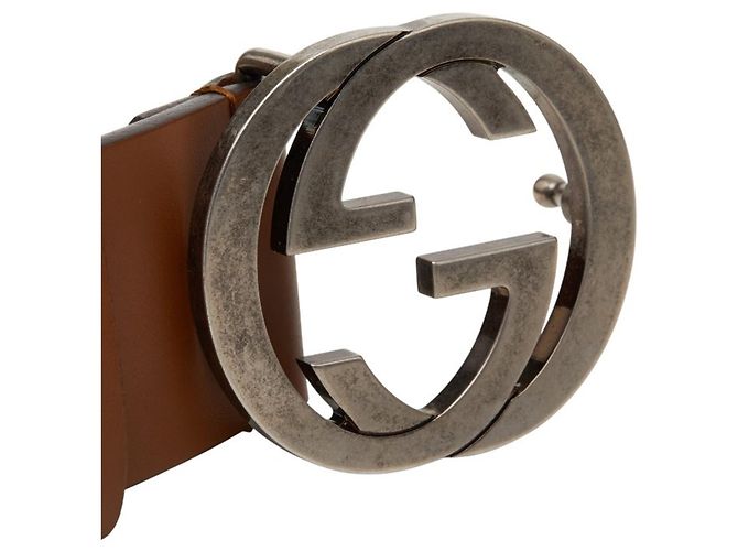 Gucci Interlocking G Brown Leather Belt - view 4