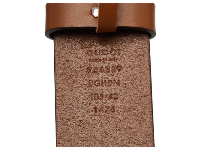 Gucci Interlocking G Brown Leather Belt - view 6