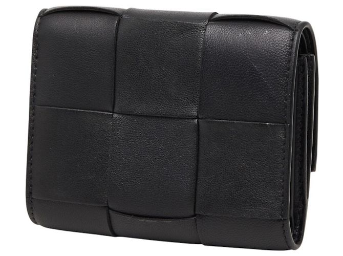 Portafoglio tri-fold Maxi Intrecciato Cassette Bottega Veneta Nero - vista 2
