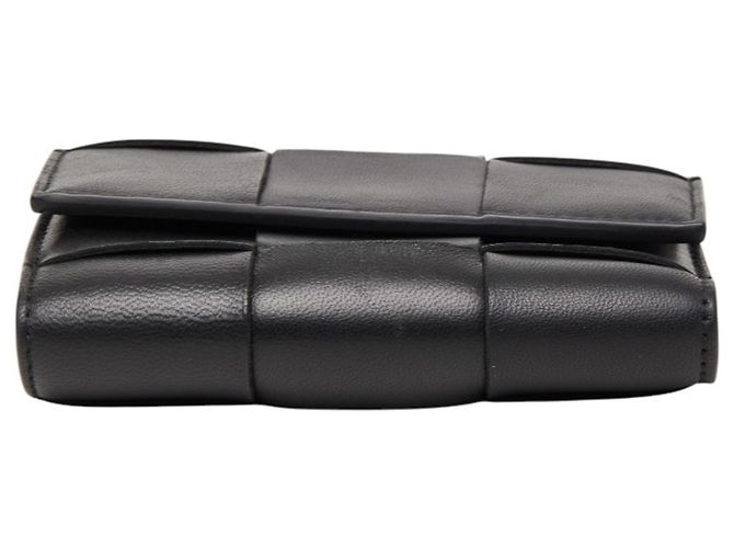 Portafoglio tri-fold Maxi Intrecciato Cassette Bottega Veneta Nero - vista 3