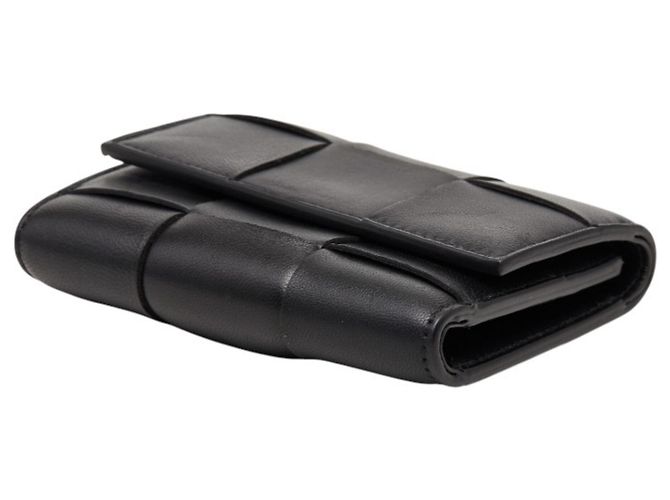 Portafoglio tri-fold Maxi Intrecciato Cassette Bottega Veneta Nero - vista 4